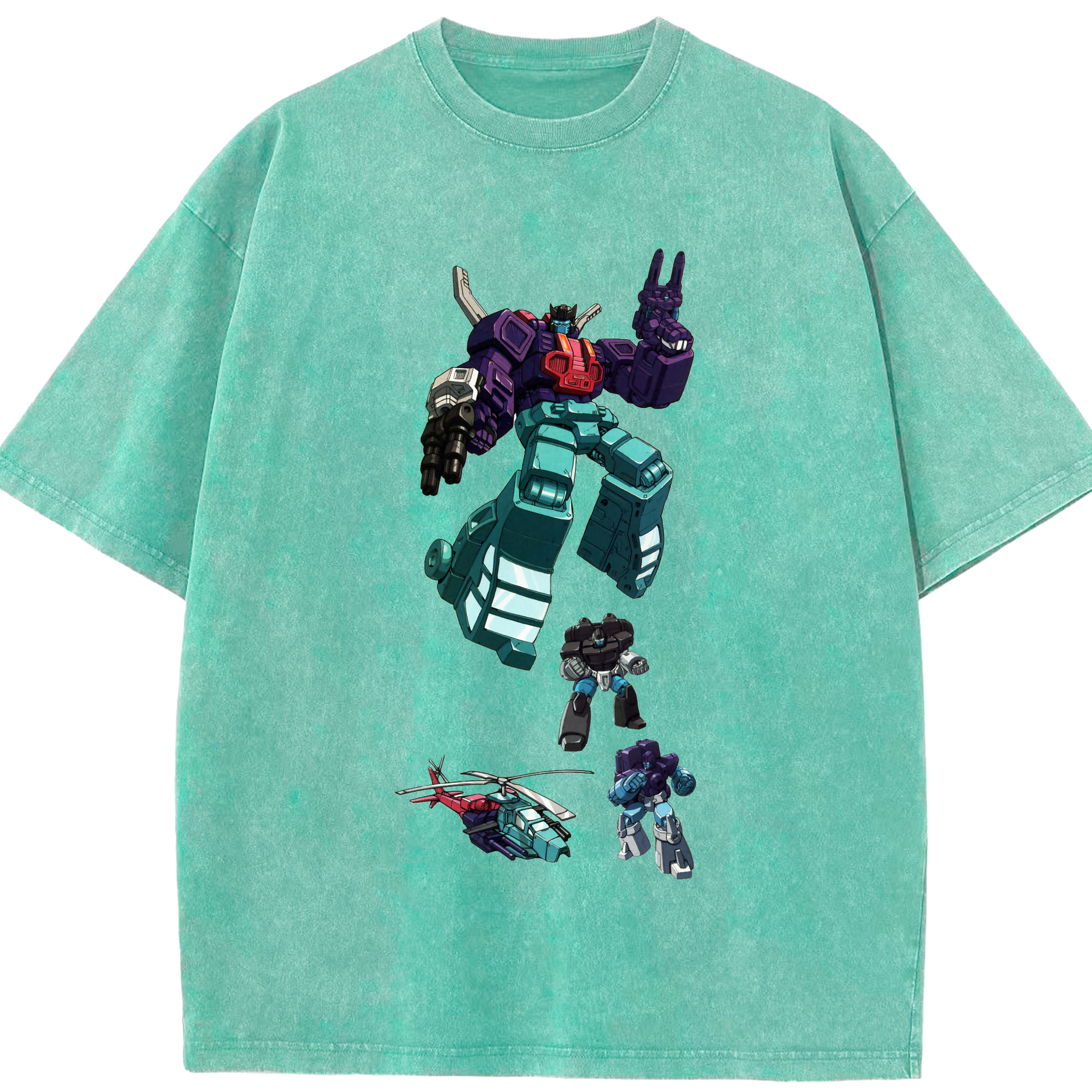 （画像用）  綿100% ヴィンテージ風 半袖Tシャツ（フロントプリント）